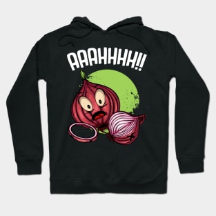 Onions - Funny Crying Kawaii Onion Cute Vegetable Comic Hoodie